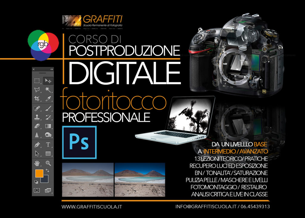 Corso di Postproduzione Digitale - Fotoritocco Professionale (Base+Avanzato)