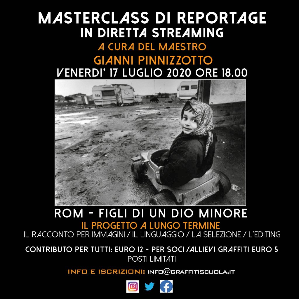 Masterclass di Reportage a cura del Maestro Gianni Pinnizzotto