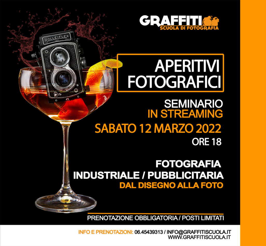Seminario di Fotografia Online
A cura del Maestro Gianni Pinnizzotto
Sabato 12 Marzo 2022 ore 18