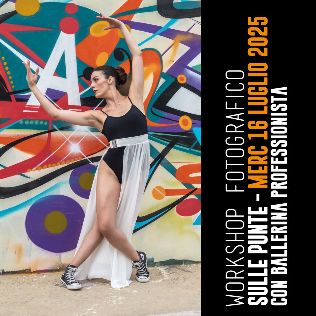Mercoledì 16 luglio 2025 ore 19/21
WORKSHOP FOTOGRAFICO 
