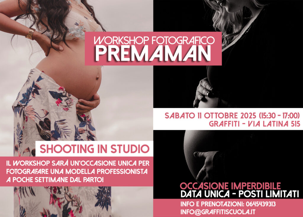 Sabato 11 ottobre 2025
Workshop Fotografico 