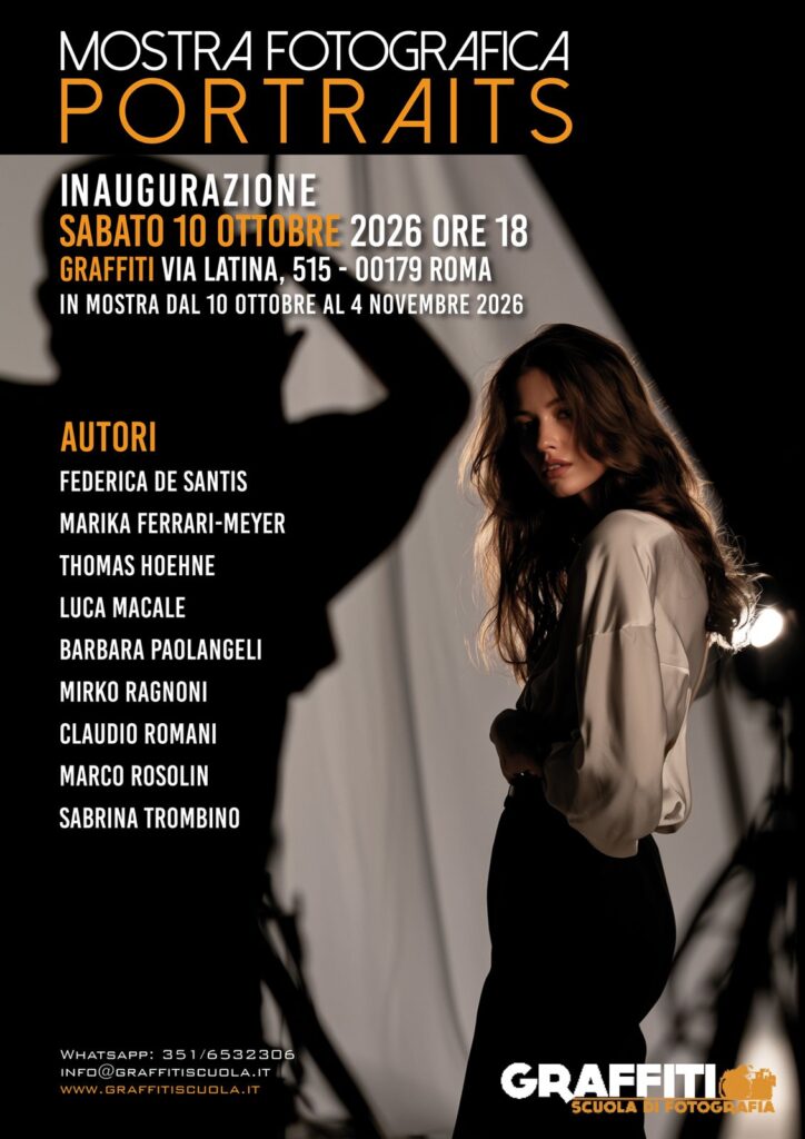 Sabato 10 ottobre 2026 ore 18
Inaugurazione Mostra Fotografica